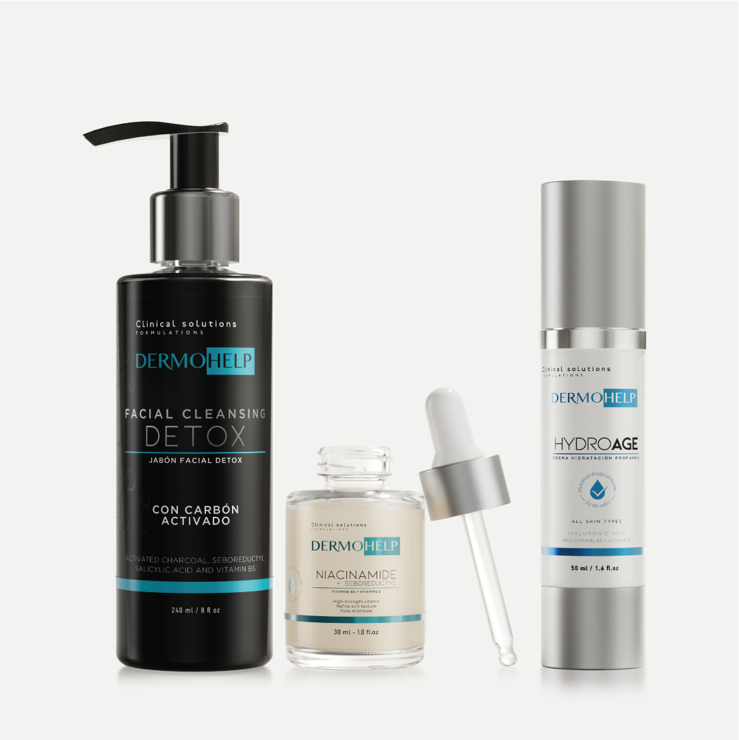 Rutina Antiacné - Sérum de Niacinamida y Jabón Detox