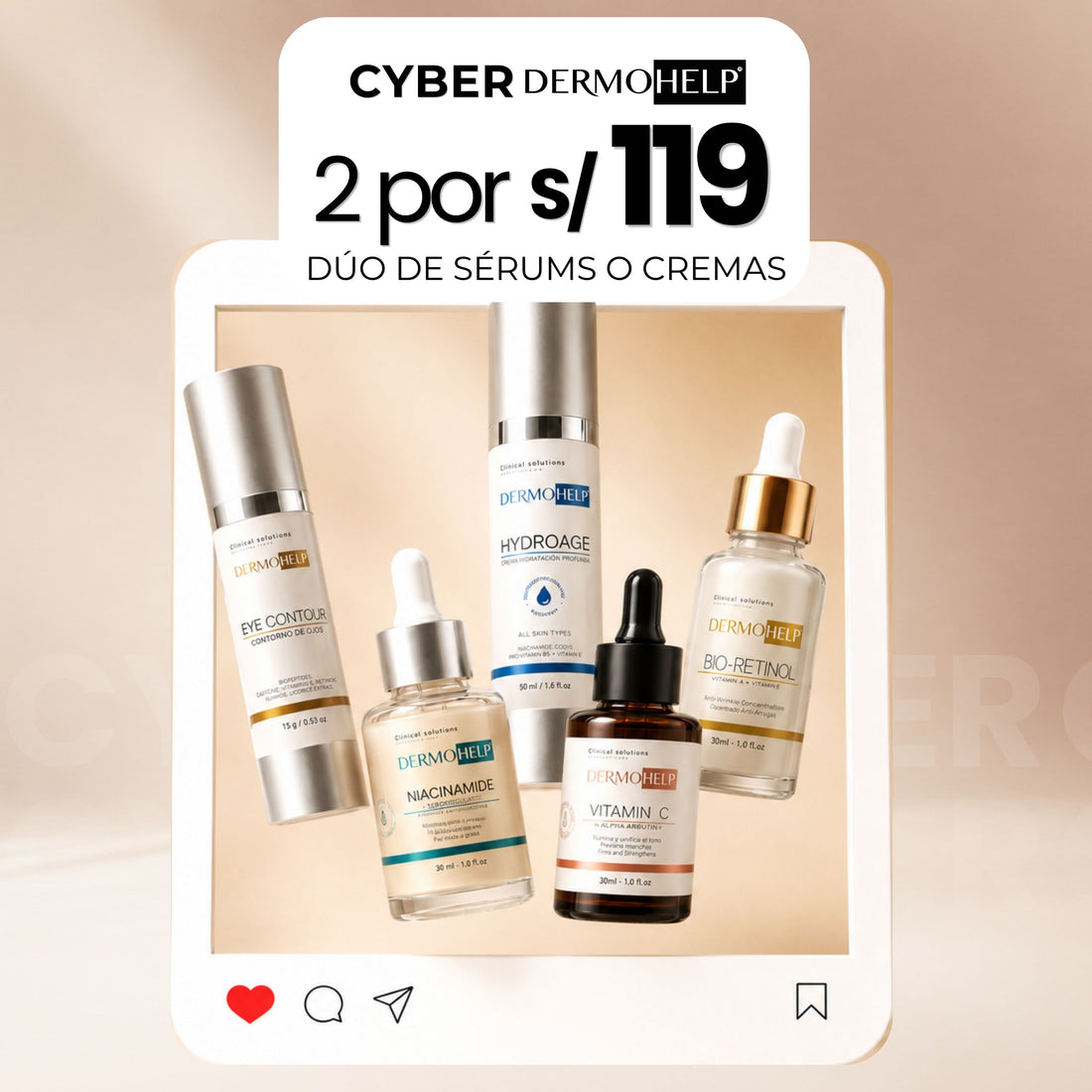 CYBER DÚO > 2 por S/119