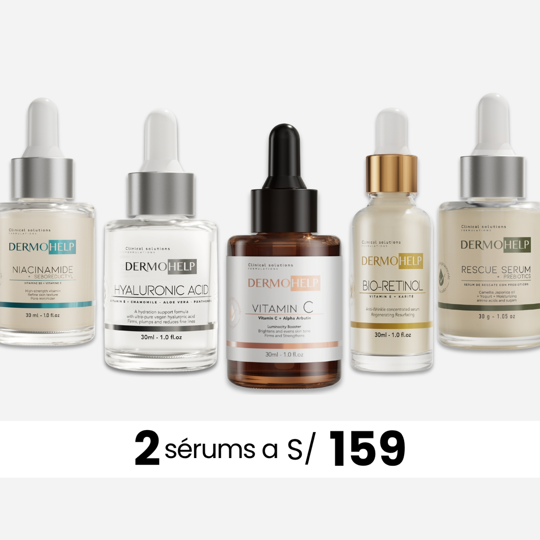 Lleva 2 sérums por S/159