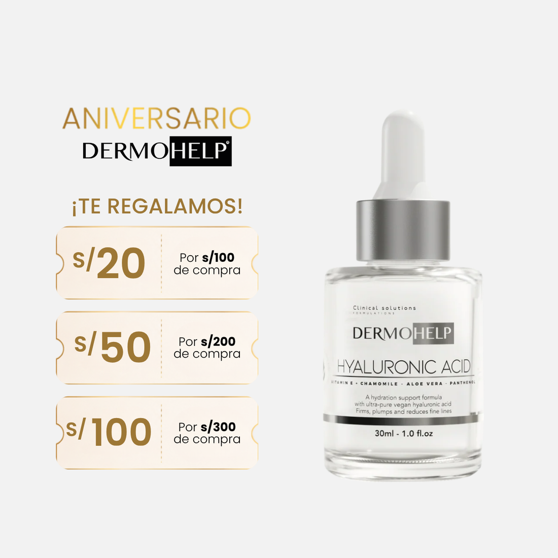 Sérum Facial Hidratante Ácido Hialurónico