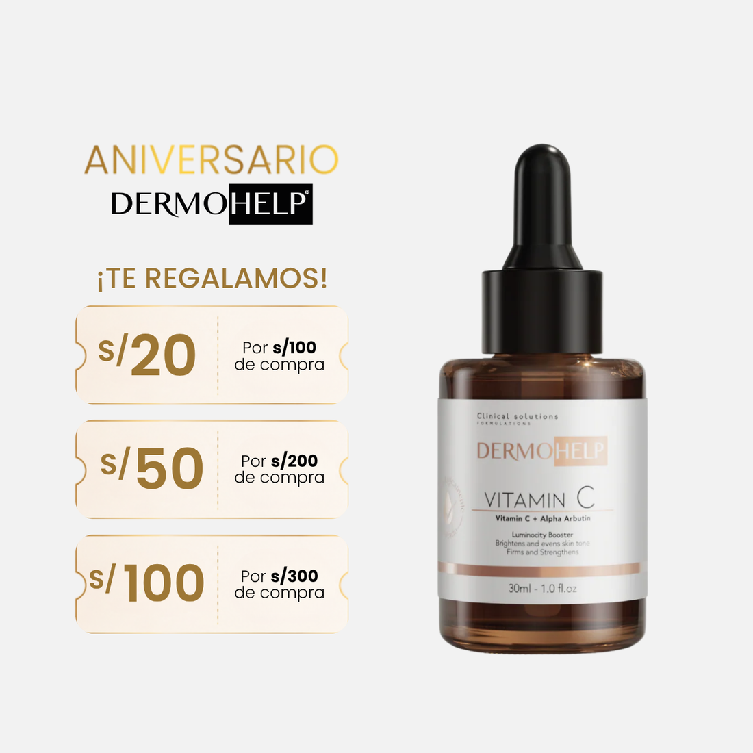Sérum Vitamina C para Manchas - Alfa Arbutina
