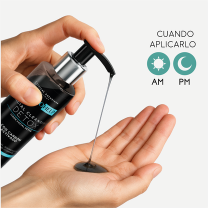 Jabón Facial Detox para Puntos Negros y Piel Grasa - Carbón Activado