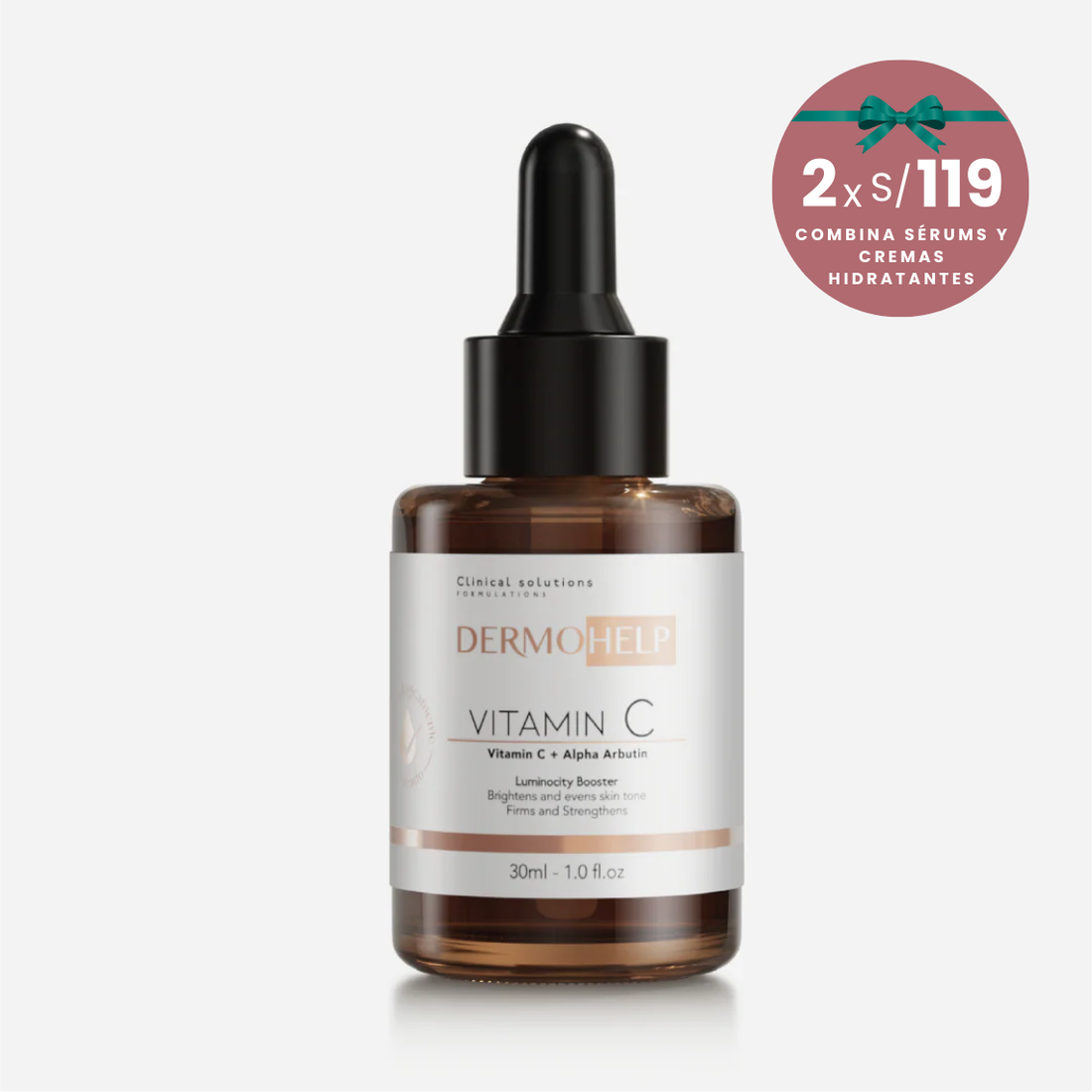 Sérum Facial Vitamina C + Alfa Arbutina, Antimanchas